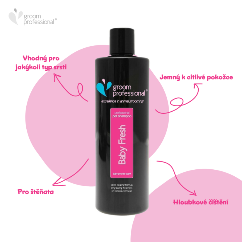 Groom Professional Baby Fresh - jemný šampon pro štěňata - Objem: 450ml