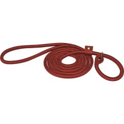 Hamilton Round Braided Quick Walker 182 cm - nastavitelné vodítko a obojek 2 v 1 s klipem pro psy do 30 kg - červený