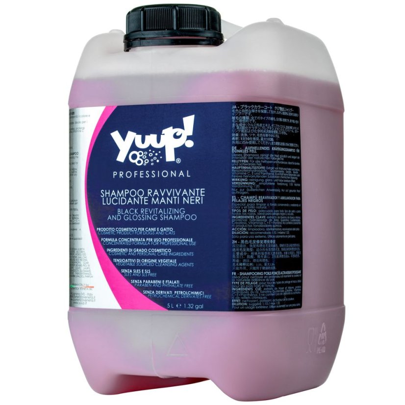 Yuup! Šampon na tmavou srst - Objem: 5L