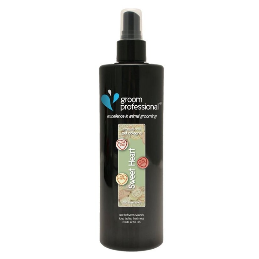 Groom Professional Sweet Hearts Cologne - Parfémovaná voda pro psy, vůně vanilkového sorbetu s jahodami a malinami - Objem: 500ml