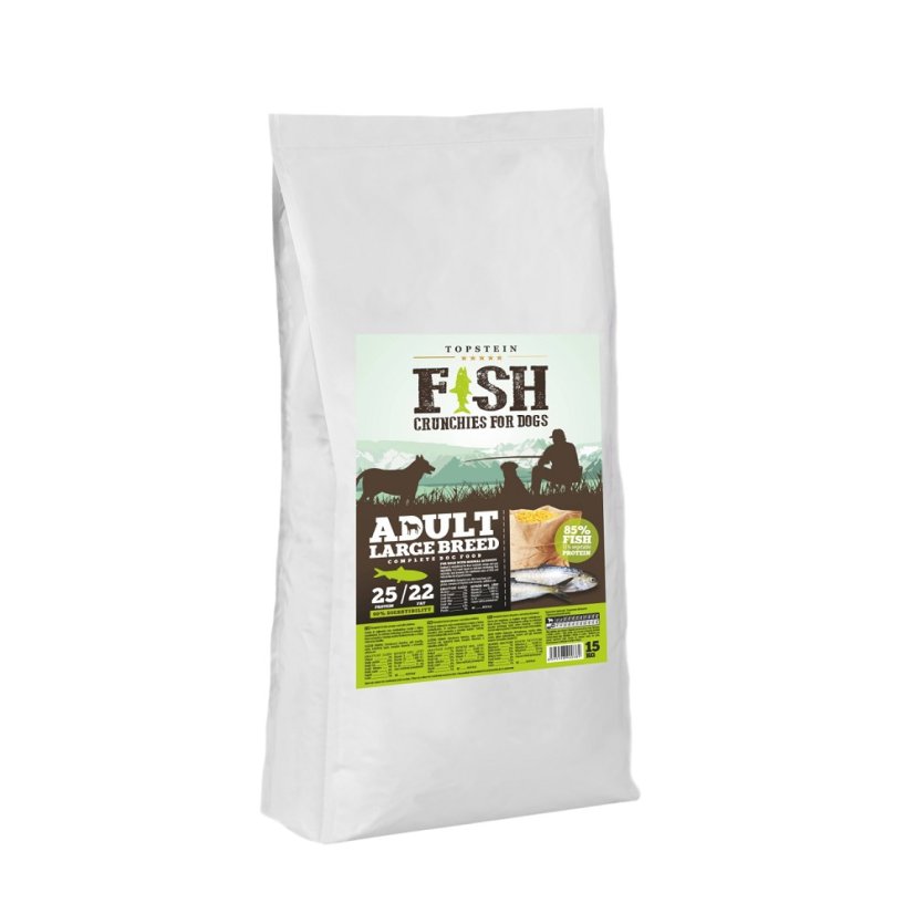 Fish Crunchies for dogs Adult Large Breed - Váha: 15kg