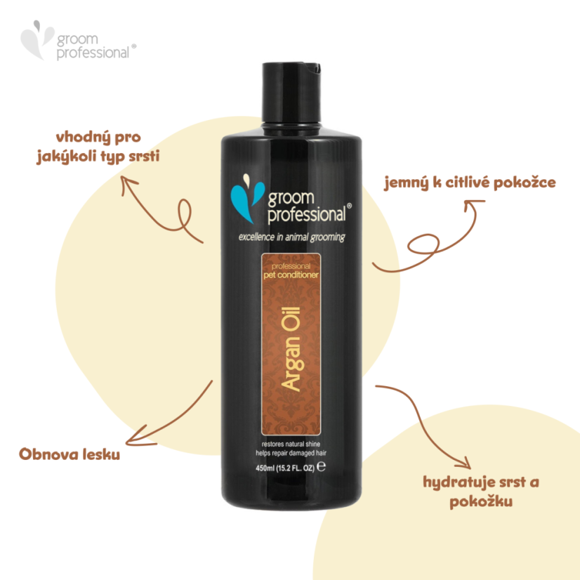 Groom Professional Argan Oil – hydratační kondicionér - Objem: 450ml