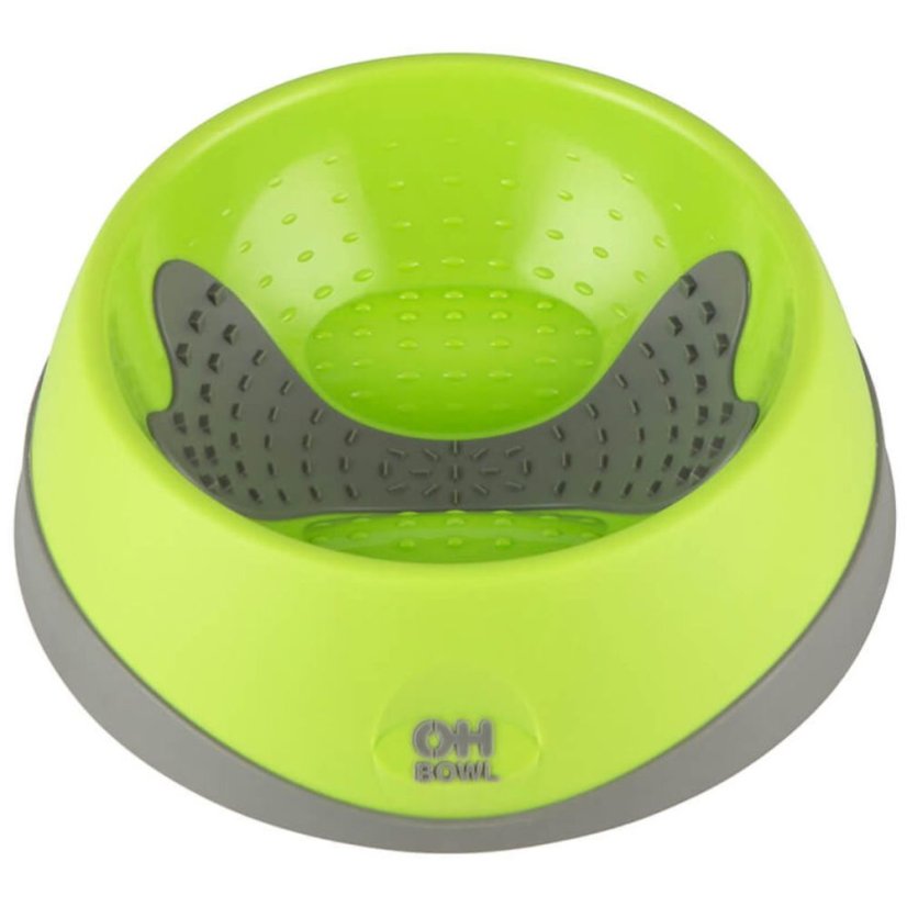 OH Bowl Medium 500ml - miska pro střední a velké psy na podporu ústní hygieny - zelená - Barva: Oranžová 