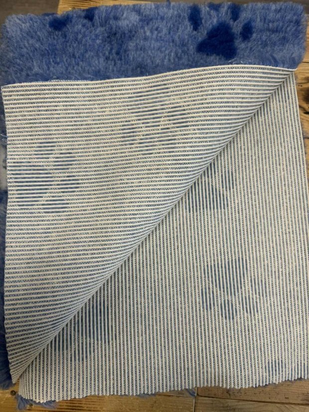 Blovi DryBed A+ - protiskluzový pelíšek, modrobílý - 100x75cm