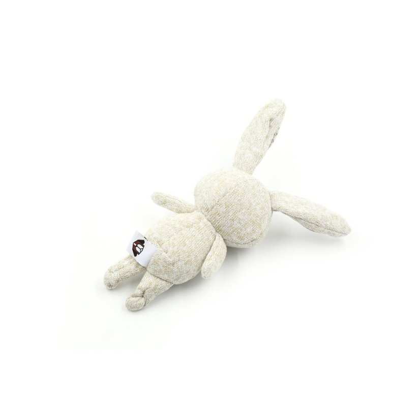 Record Cotton Rabbit - bavlněný králík, hračka pro psy s pískátkem 30cm
