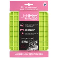 LickiMat Mini Classic Playdate - lízací podložka pro malé psy zelená