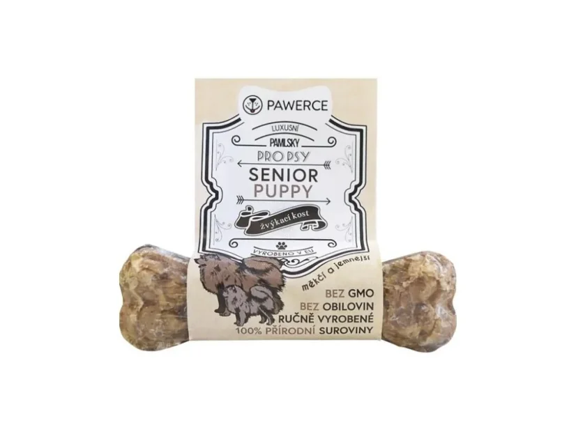 Pawerce žvýkací kost plněná SENIOR 12 cm