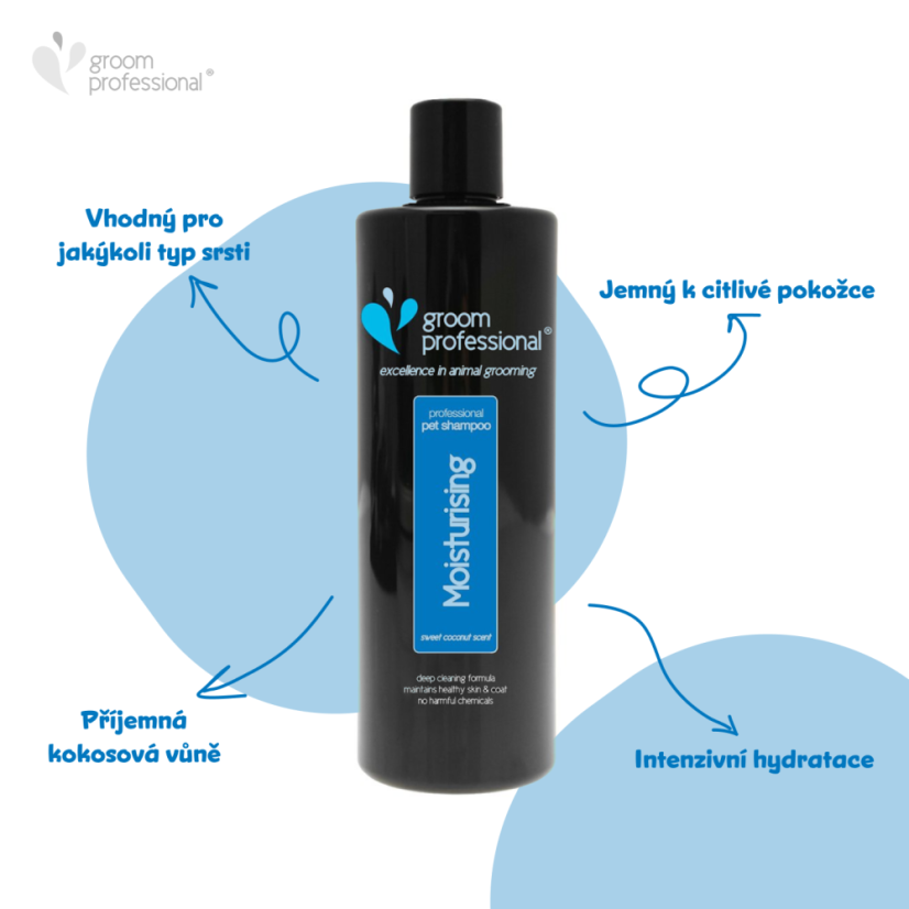 Groom Professional Coconut Moisturizing Shampoo - hydratační kokosový šampon - Objem: 1l