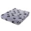 Blovi DryBed VetBed B -protiskluzový pelíšek šedý s černou tlapkou   - Velikost: 75x50cm - Velikost: 75x50cm