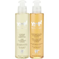 Yuup! Home Čistící sada na oči a uši pro psy a kočky 150ml + čistící mléko na uši 150ml