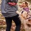 Hurtta Zhero Safety Bandana Eco Peacock - reflexní šátek pro psy - S - Velikost: M