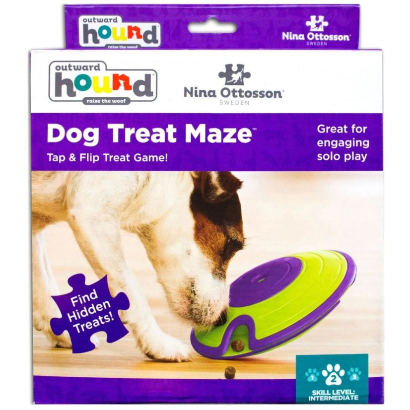 Nina Ottosson Dog Treat Maze Green Level 2 - logická hra pro psy, úroveň 2