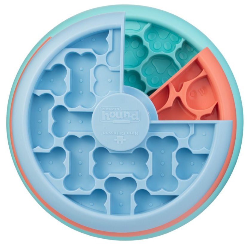 Nina Ottosson Puppy Lickin' Layers Level 2 - výuková hra a miska na zpomalování krmení pro štěňata a malé psy, úroveň 2