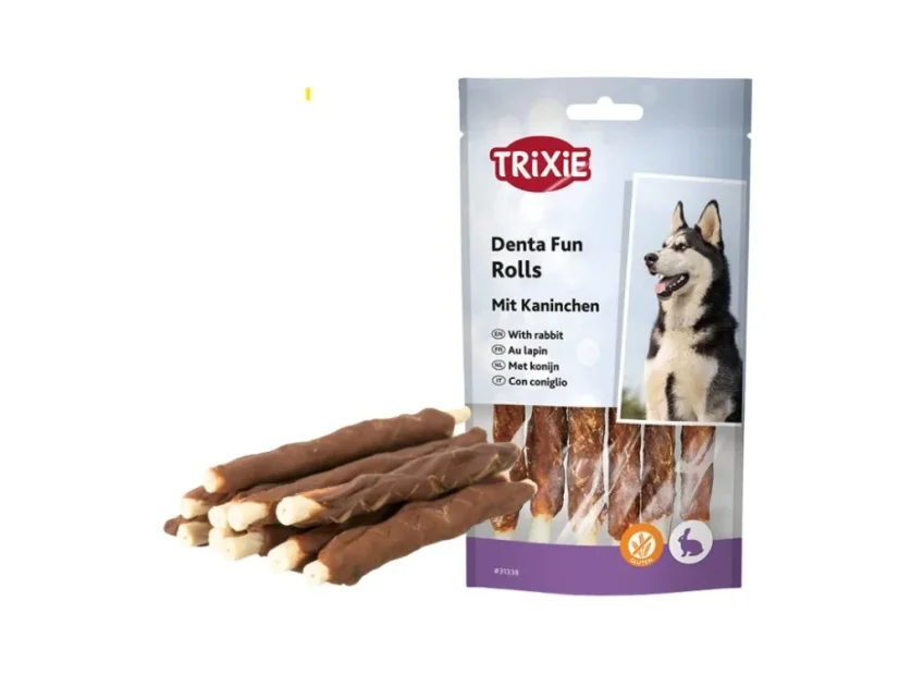 DentaFun žvýkací rolky s králíkem 12 cm/70 g