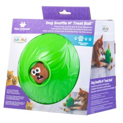 Nina Ottosson Dog Snuffle N' Treat Ball Level 2 - čichový míček pro psy, se 6 veverkami, úroveň 2, zelený