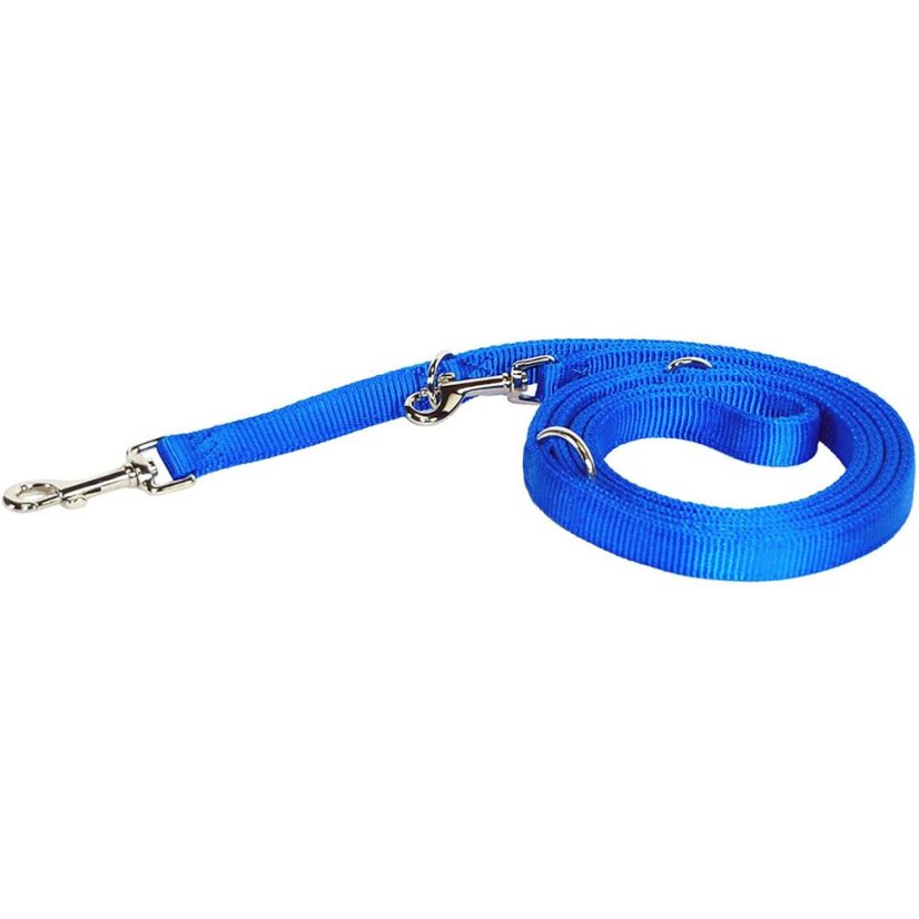 Hamilton Double Thick Euro Leash 25mm - vyměnitelné nylonové vodítko, 6v1, pro velké psy - barva: modrá - Barva: Modrá