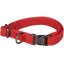 Obojek Flamingo Oxana Red - robustní nastavitelný obojek pro psy, nylon, dvoubodová spona, červený - XS - Velikost: S