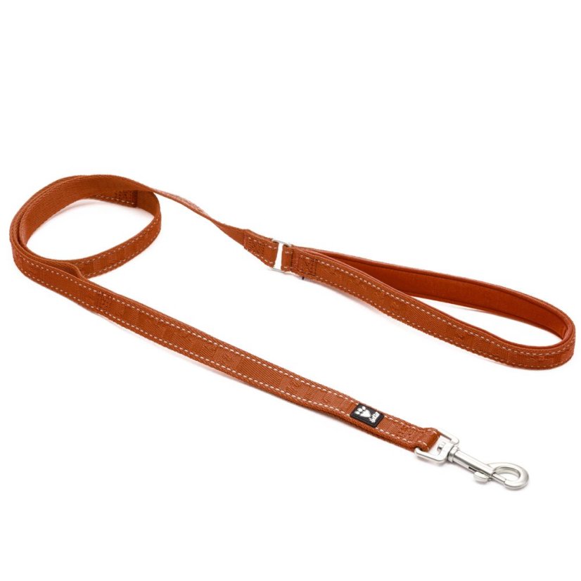 Hurtta Casual Reflective Leash Eco 180cm/20mm Cinnamon - vodítko pro psy, ideální pro každodenní použití z recyklovaných materiálů - hnědé - Barva: hnědá
