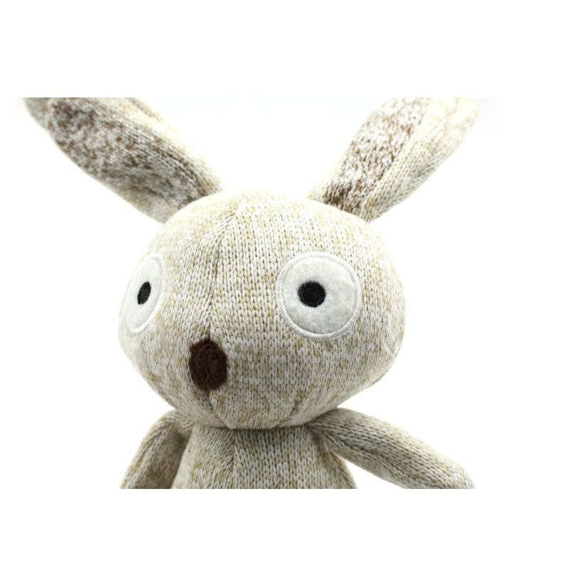 Record Cotton Rabbit - bavlněný králík, hračka pro psy s pískátkem 30cm