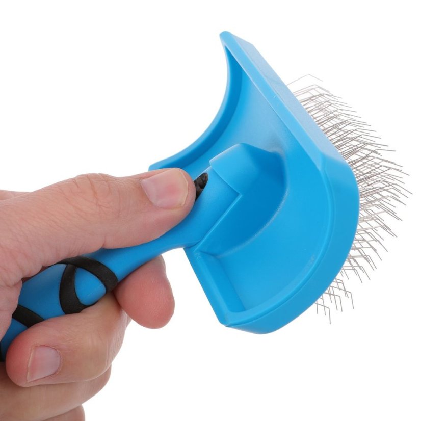 Groom Professional Slicker Soft Large - tvarovaný kartáč na pudly s dlouhými hroty, měkký, velký