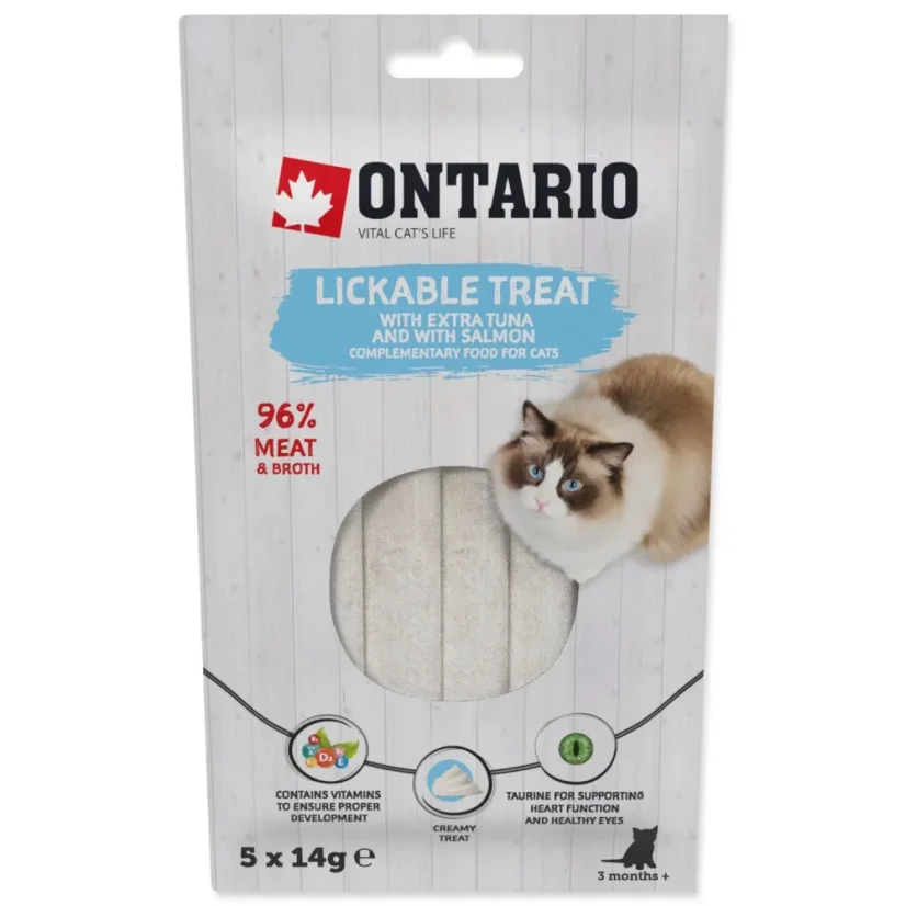 Pochoutka Ontario  extra tuňák a losos 5x14g