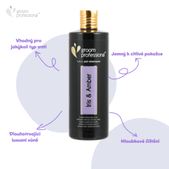 Groom Professional Iris & Amber Luxury  - luxusní lesklý šampon s tóny kosatce a jantaru