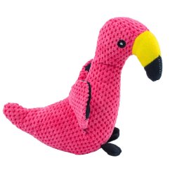 Blovi Pink Flamingo 17cm - hračka pro štěňata, plyšový plameňák s pískátkem