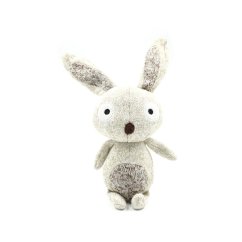 Record Cotton Rabbit - bavlněný králík, hračka pro psy s pískátkem 30cm