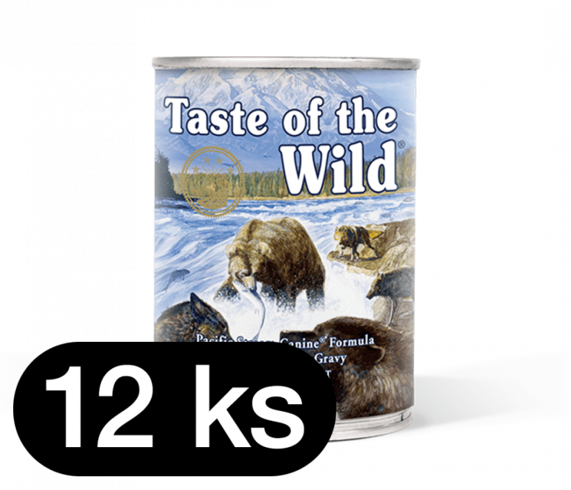 Taste of the wild Pacific Stream Can Dog - Počet: 12ks