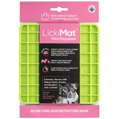 LickiMat Mini Classic Playdate - lízací podložka pro malé psy zelená
