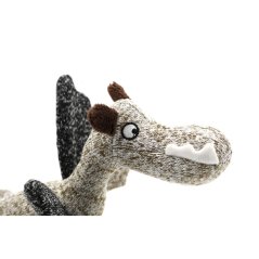 Record Cotton Dragon - bavlněný drak, hračka pro psy s pískátkem 22cm