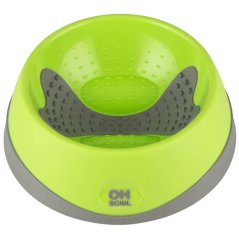 OH Bowl Medium 500ml - miska pro střední a velké psy na podporu ústní hygieny - zelená