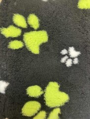 Blovi DryBed A+ - protiskluzový pelíšek, limetkově-černý - 100x75cm