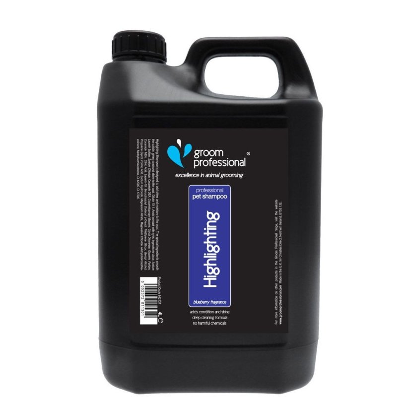 Groom Professional Blueberry Highlighting Shampoo - borůvkový šampon, zvýrazňující barvu srsti - 4l