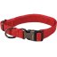 Obojek Flamingo Oxana Red - robustní nastavitelný obojek pro psy, nylon, dvoubodová spona, červený - XS - Velikost: S