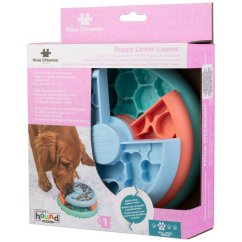 Nina Ottosson Puppy Lickin' Layers Level 2 - výuková hra a miska na zpomalování krmení pro štěňata a malé psy, úroveň 2