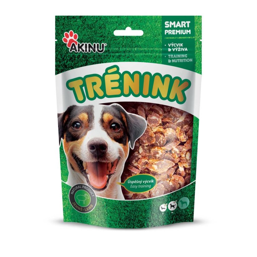 Akinu Trénink Jehněčí & treska lupínky 120 g