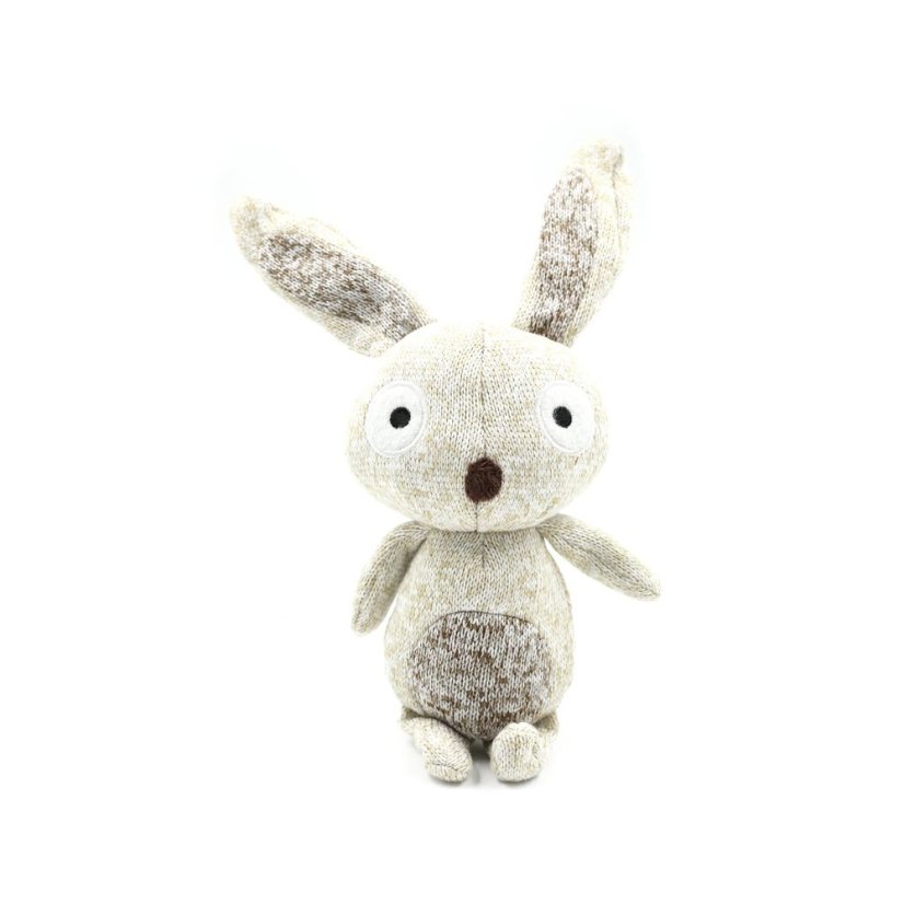 Record Cotton Rabbit - bavlněný králík, hračka pro psy s pískátkem 30cm