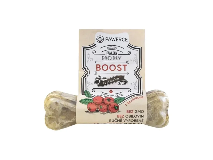 Pawerce žvýkací kost plněná BOOST 10cm