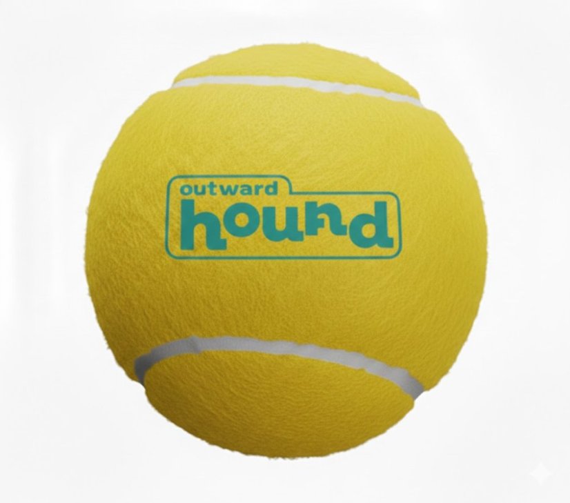 Outward Hound pískací tenisový míček 6,35cm žlutá