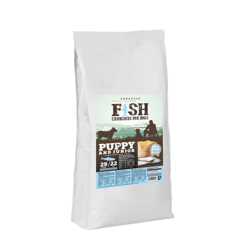 Fish Crunchies for dogs Puppy and Junior - Váha: 15kg