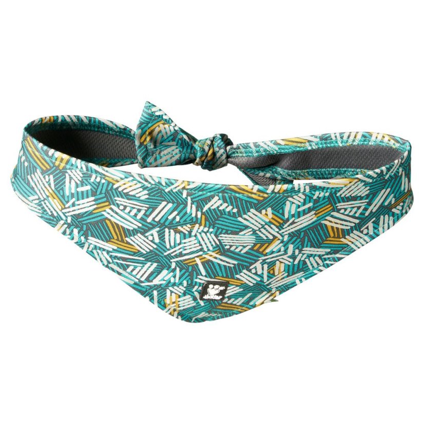 Hurtta Zhero Safety Bandana Eco Peacock - reflexní šátek pro psy - S - Velikost: M