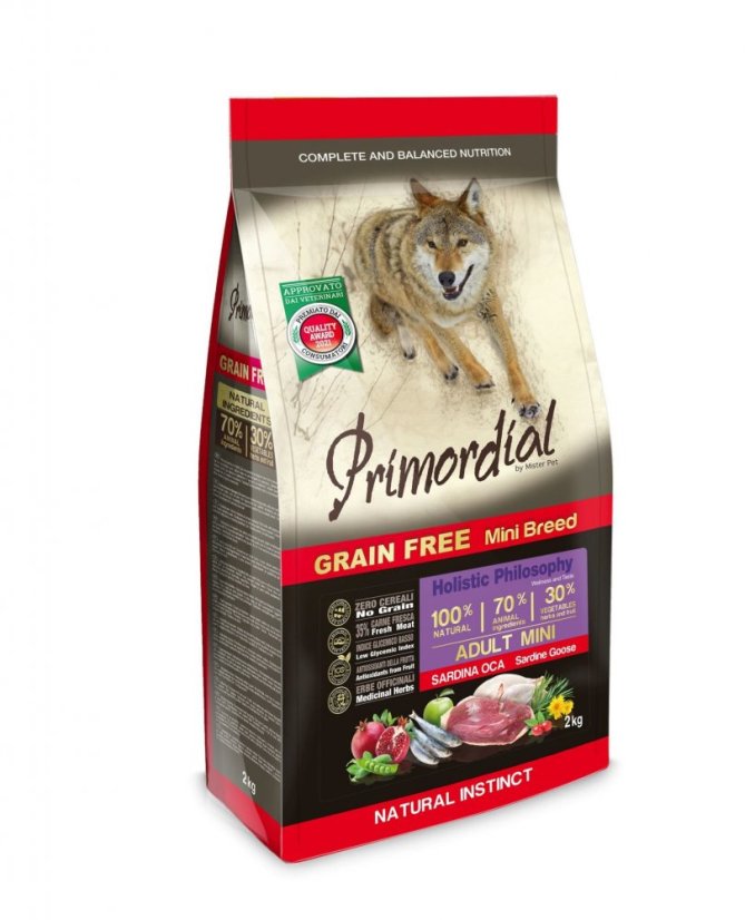 Primordial Mini Adult Sardine & Goose - Váha: 6kg