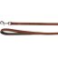 Vodítko Flamingo Arizona Brown - kožené vodítko pro psy, pravá kůže, rukojeť s podšívkou, hnědé, - Rozměr: 20mm