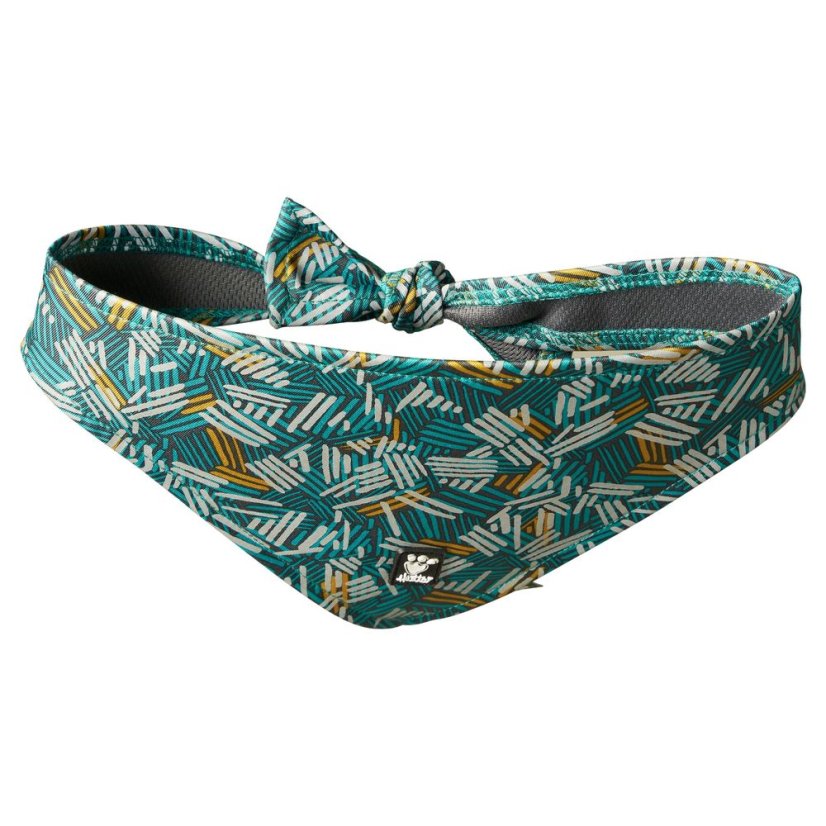 Hurtta Zhero Safety Bandana Eco Peacock - reflexní šátek pro psy - S - Velikost: M