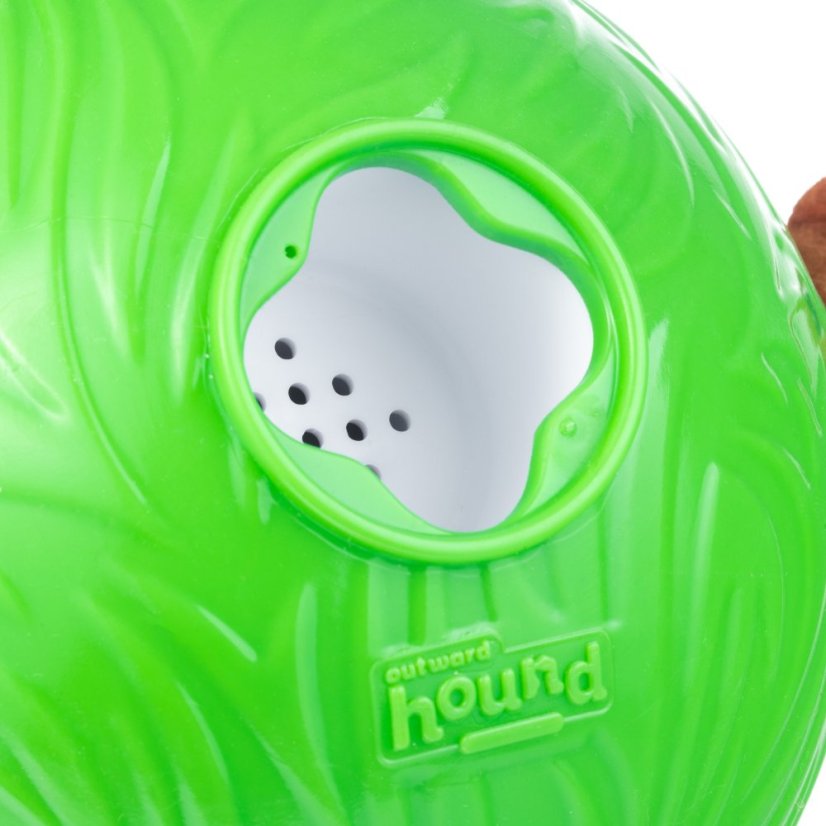 Nina Ottosson Dog Snuffle N' Treat Ball Level 2 - čichový míček pro psy, se 6 veverkami, úroveň 2, zelený