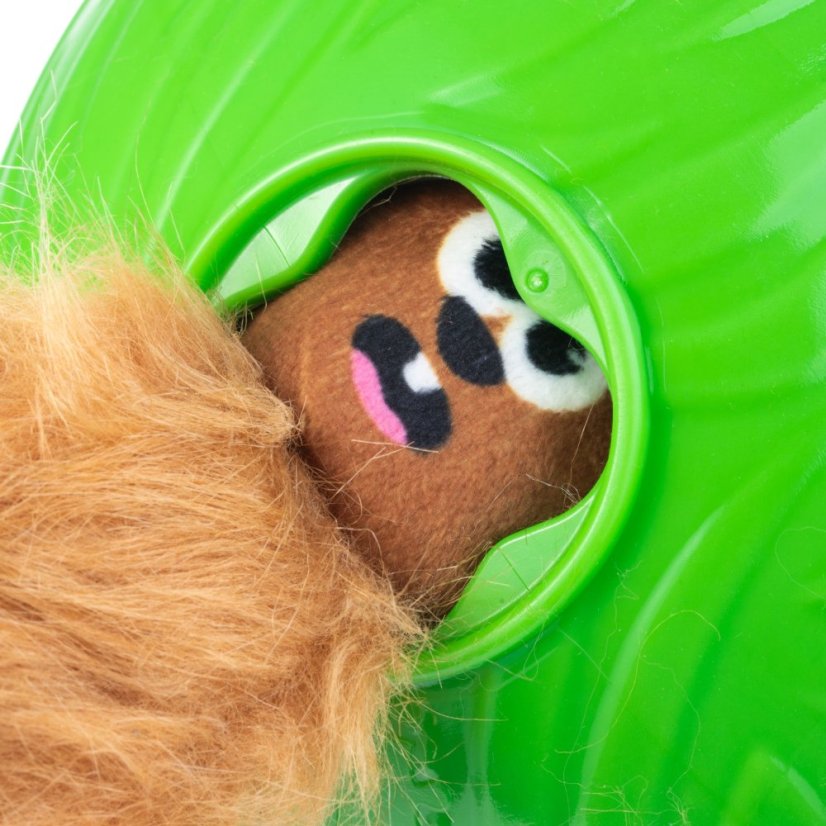 Nina Ottosson Dog Snuffle N' Treat Ball Level 2 - čichový míček pro psy, se 6 veverkami, úroveň 2, zelený