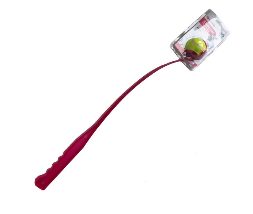 Flamingo - vrhač kuliček na aportování 65 cm-Růžová