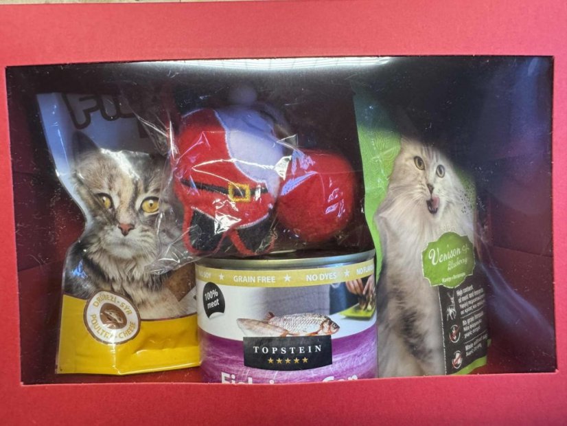 Vánoční balíček "Šťastná Tlapka" pro kočky