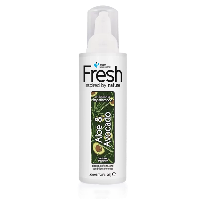 Groom Professional Fresh Aloe & Avocado-suchý šampon pro psy ve formě pěny 200ml